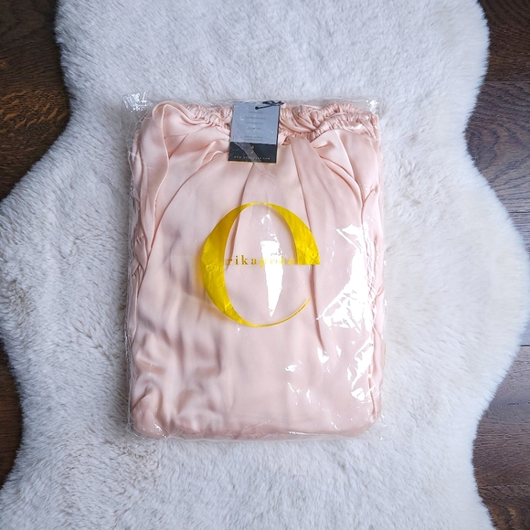 Erika Pena x Anthropologie Boho Rose Blush Pink Silky Satin Bettina Maxi… - Picture 2 of 4